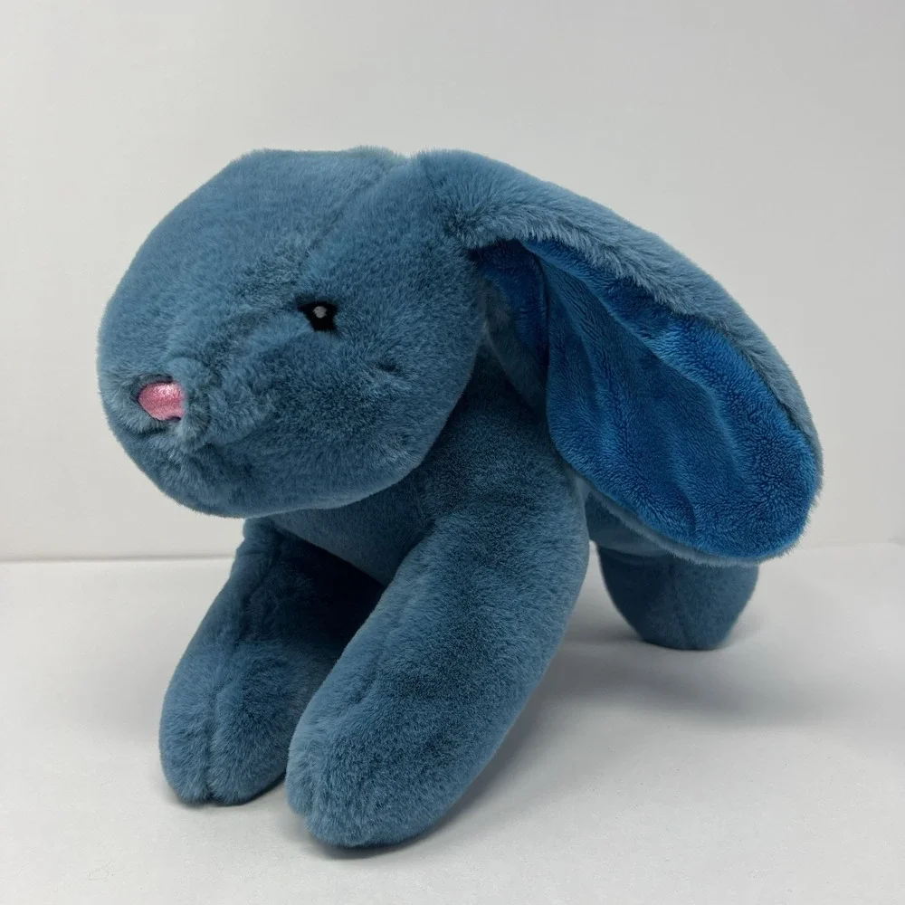 Blue Floppy Bunny Rabbit Plush Soft squishable Stuffed Animal Gift